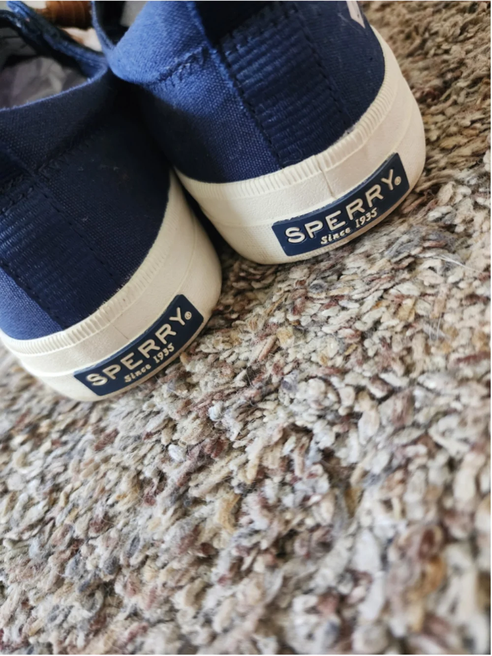 Sperry Top-Sider‎ Crest Vibe Navy Canvas Sneakers - W 5.5 - EUC
